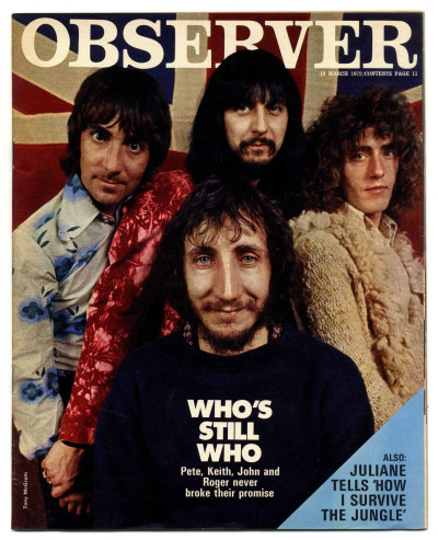 Observer Magazine 19 March 1972 The Who Complete 1 Day UK Magazine with 5 p article on the band