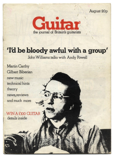 Guitar Magazine Vol 1 No 1 August 1972 Andy Powell of Wishbone Ash talks to John Williams