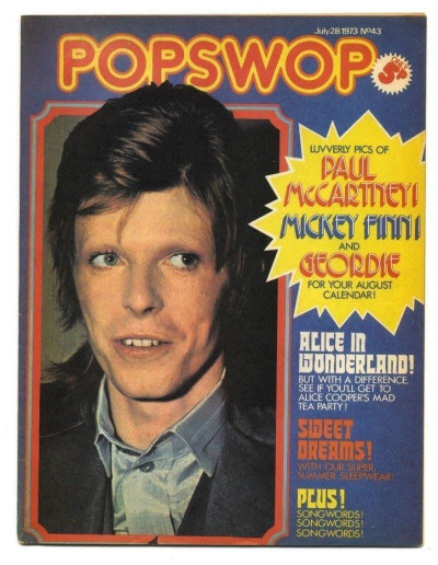Popswop Magazine No 43 July 28 1973 David Bowie Sweet Paul McCartney Geordie