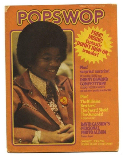 Popswop Magazine No 21 February 24 1973 Sweet Slade Status Quo Osmonds David Cassidy