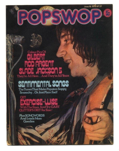 Popswop Magazine No 37 June 16 1973 Slade Rod Stewart Sweet Jackson 5 Rod Argent