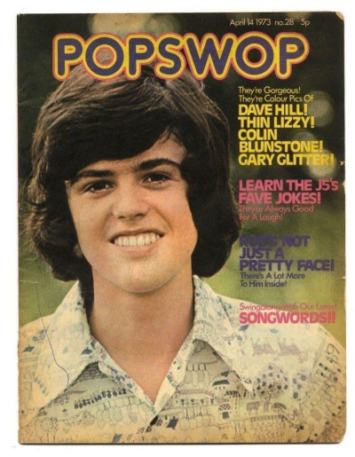 Popswop Magazine No 28 April 14 1973 Thin Lizzy Slade Gary Glitter Donny Osmond