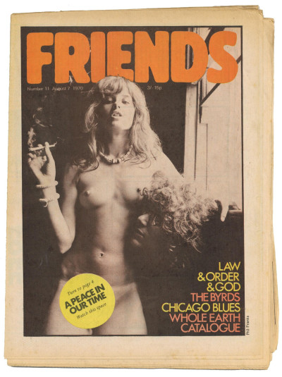 Frendz/Friends Magazine/Newspaper No 11 August 7 1970 Uschi Obermaier Byrds Law Order Isle of Wight