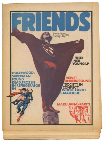 Frendz/Friends Magazine/Newspaper No 18 November 13 1970 Velvet Underground Marijuana Pt 2 Gay Lib