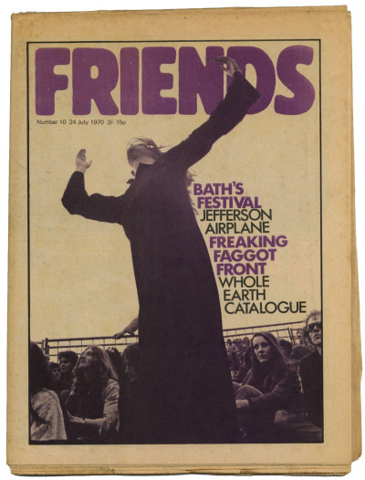 Frendz/Friends Magazine/Newspaper No 10 July 24 1970 Bath Festival Jefferson Airplane Whole Earth