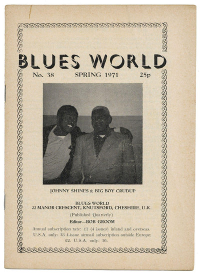 Blues World Magazine No 38 Spring 1971 Big Boy Crudup Chicago Blues All Stars Mississippi Blues