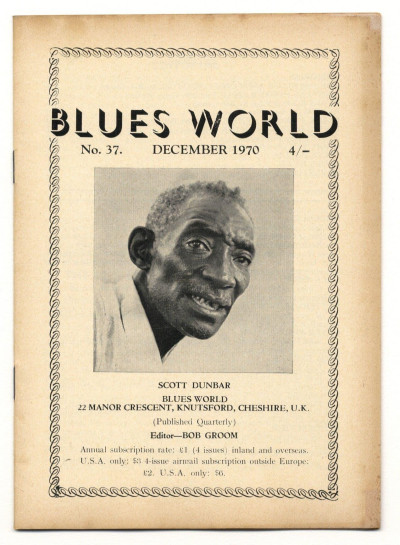 Blues World Magazine No 37 December 1970 John Lee HookerLarry Johnson Magic Sam