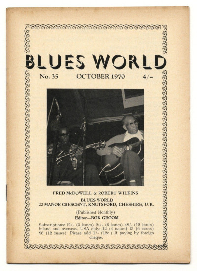 Blues World Magazine No 35 October 1970 The Funny Blues Lonnie Johnson