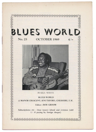 Blues World Magazine No 25 October 1969 Freddy King Howlin Wolf Jesse Fuller