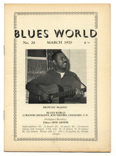 Blues World Magazine No 28 March 1970 Smokey Hogg Whistleing Alex Moore