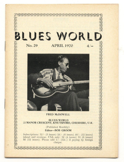 Blues World Magazine No 29 April 1970 Little Bill Gaither Big Boy Crudup Louise Johnson