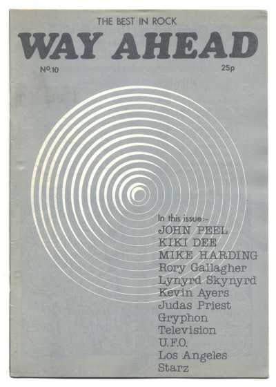 Way Ahead Magazine No 10 November 1977 Rory Gallagher Judas Priest UFO Kevin Ayers Television