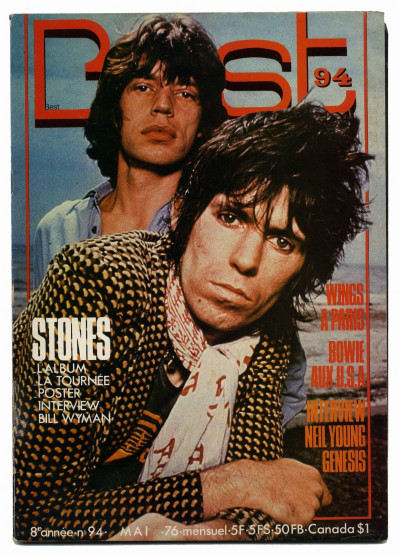 BEST Magazine May Mai 1976 Rolling Stones poster/Interview Neil Young David Bowie Wings Genesis