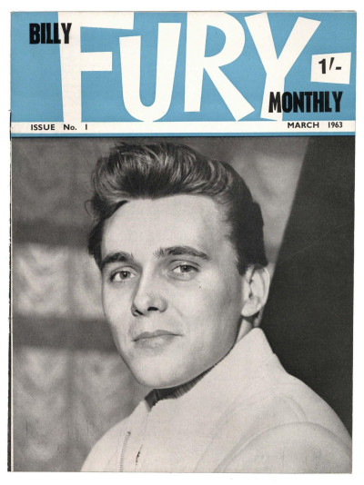 Billy Fury Monthly Magazine issue No 1 March 1963 Early UK Music mag