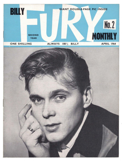 Billy Fury Monthly Magazine issue No 2 April 1964 Early UK Music mag