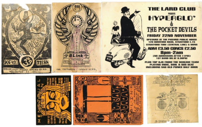 6 Pigeons Pub Stratford East London Indie Techno Acid Rave Flyers 1990's