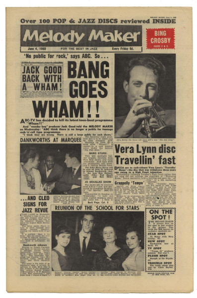 Melody Maker June 4, 1960 Tubby Hayes Jack Good Johnny Dankworth Jimmy Woode