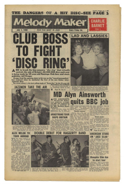 Melody Maker July 2, 1960 Lonnie Donegan Tommy Steele Norman Newell Speckled Red