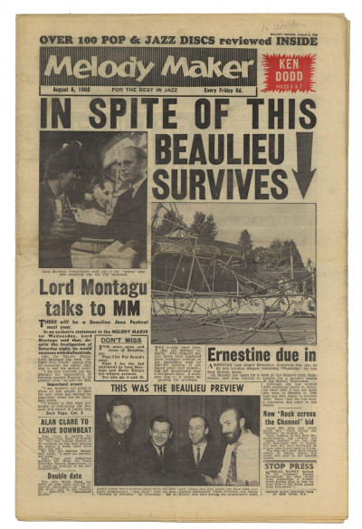 Melody Maker August 6, 1960 Bobby Darin Ornette Coleman Beaulieu the real story Lord Montague