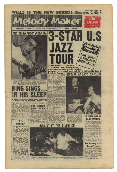 Melody Maker September 3, 1960 Judy Garland June Christy Art Tatum Tommy Bruce Miles Davis