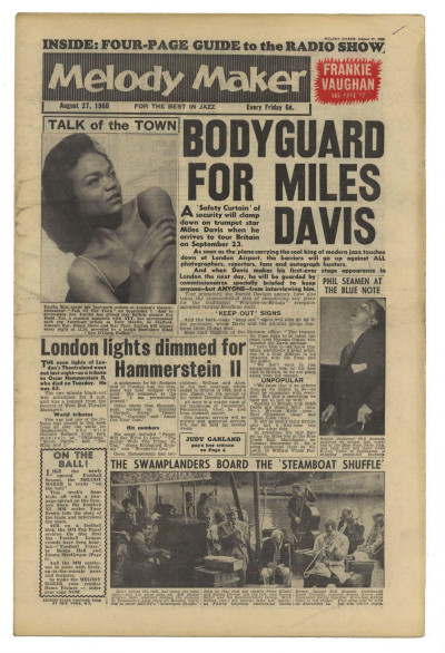 Melody Maker August 27, 1960 Jimmy Jones Ernestine Anderson Chet Baker Miles Davis Judy Garland