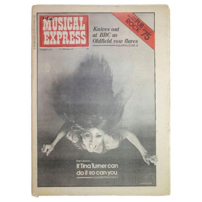 NME Magazine 1 November 1975 Pub Rock Bruce Springsteen Tina Turner Crosby and Nash Queen The Who