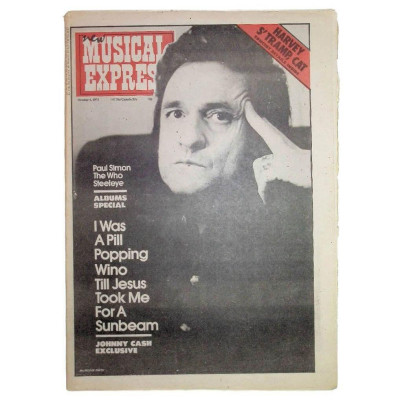 NME Magazine 4 October 1975 Alex Harvey Johnny Cash Victor Jara The Doors Johnny Cash Dr Feelgood