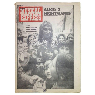 NME Magazine 2 August 1975 Hawkwind Ian Dury Rod Stewart Deep Purple