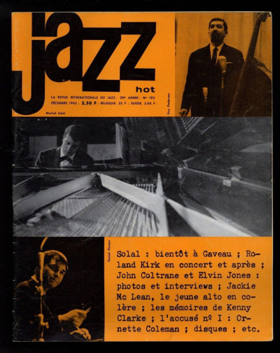 Jazz Hot Magazine December 1963 Roland Kirk John Coltrane Jackie McLean