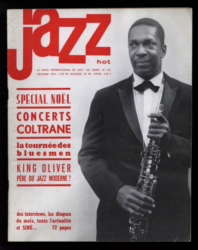 Jazz Hot Magazine December 1962 John Coltrane Sonny Rollins King Oliver