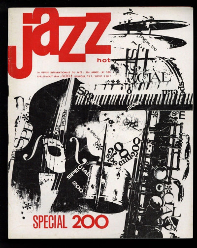 Jazz Hot Magazine Juillet July 1964 Andre Francis Charlie Christian Sonny Stitt Charlie Parker