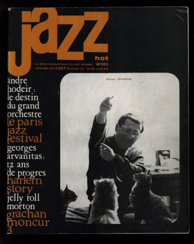Jazz Hot Magazine Novembre November 1964 Jelly Roll Morton Georges Arvanitas