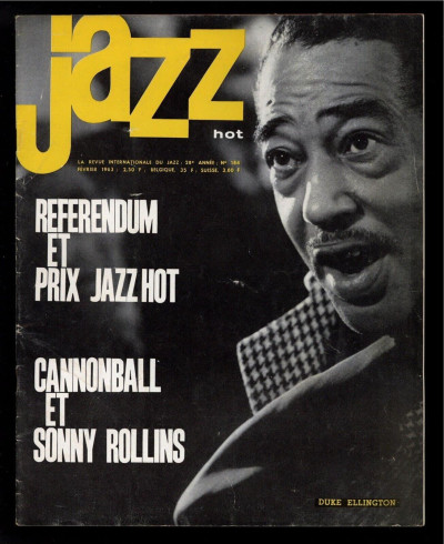 Jazz Hot Magazine Fevrier February 1963 Nat Adderley Sam Jones Yusef Lateef