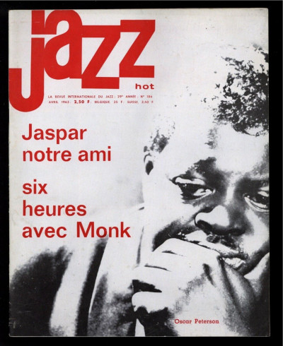 Jazz Hot Magazine Avril April 1963 featuring Thelonious Monk