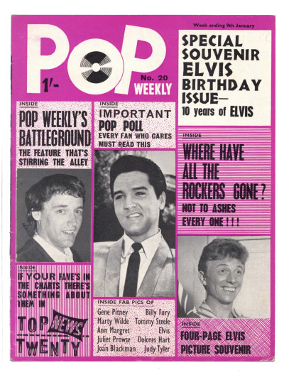 Pop Weekly Magazine No 20 9 January 1965 Gene Pitney Elvis Presley Ann Margaret