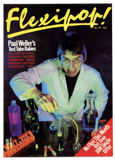 Flexipop Magazine No 28 featuring Paul Weller Soft Cell Wall of Voodoo Echo and The Bunnymen Sex Gang Specimen Bauhaus Peter Murphy Wah