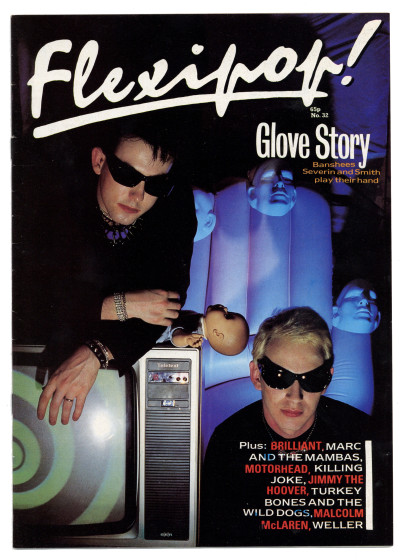 Flexipop Magazine No 32 The Glove Brilliant Marc and the Mambas Motorhead Killing Joke Turkey Bones and the Wild Dogs Malcolm McLaren Paul Weller Cabaret Voltaire