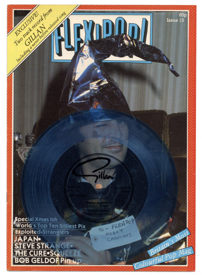 Flexipop Magazine No 13 with Gillan flexi Duran Duran The Cure Japan Stranglers Stray CatsToyah Squeeze Hawkwind Steve Strange Exploited