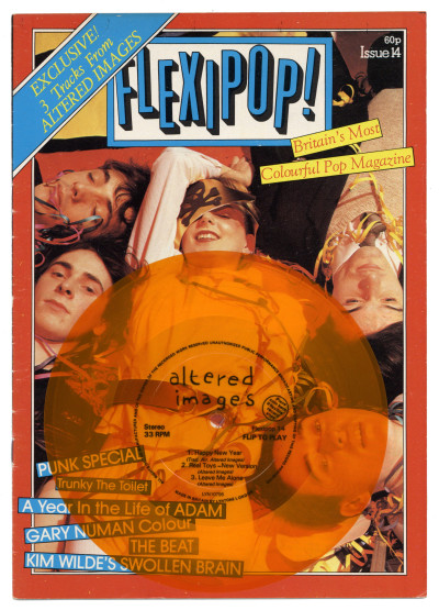 Flexipop Magazine No 14 with Altered Images flexidisc Punk Special The Damned John Lydon Motorhead Vice Squad Ozzy Osbourne The Beat Adam Ant Fun Boy Three