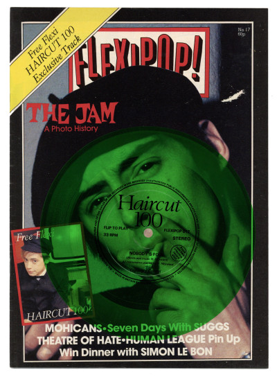 Flexipop Magazine No 17 with Haircut 100 flexidisc  the Jam Motorhead AC/DC Bruce Dickinson Human League Durand Duran Theatre of Hate