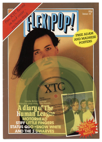 Flexipop Magazine No 16 with XTC flexidisc Motorhead Status Quo The Jam Stiff Little Fingers the Mobiles John Cooper Clarke Human League