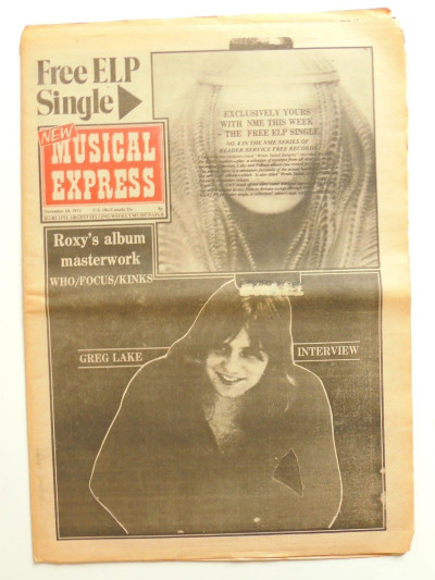 NME Magazine 10 November 1973 ELP Roxy Music Who Focus Kinks Status Quo