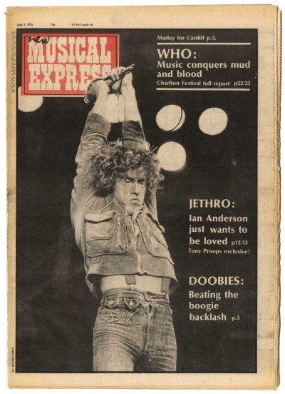 NME Magazine 5 June 1976 Who Jethro Tull Richard Thompson David Bowie Tom Waits