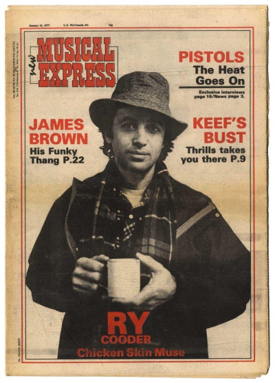 NME Magazine 14 January 1977 Sex Pistols James Brown Ry Cooder Roland Kirk