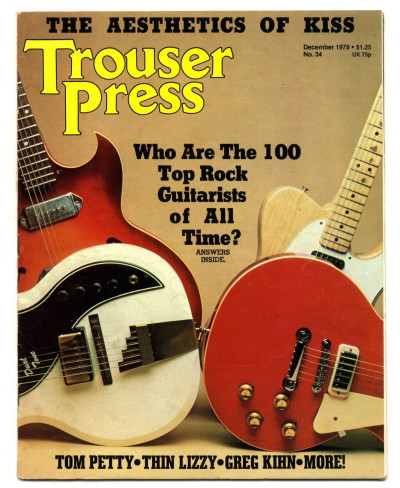 Trouser Press Magazine December 1978 Kiss Thin Lizzy Tom Petty Greg Khin Wazmo Nariz Luna