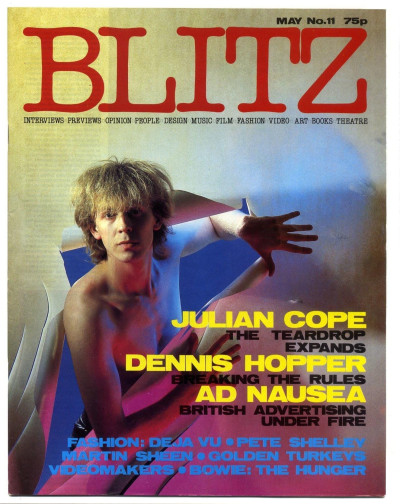 Blitz Magazine No 11 May 1984 Julian Cope Dennis Hopper David Bowie Martin Sheen Pete Shelley/Buzzco