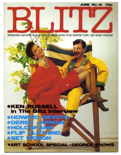 Blitz Magazine No 12 June 1984 Ken Russell interview Howard Devoto Derek Jarman Holograms