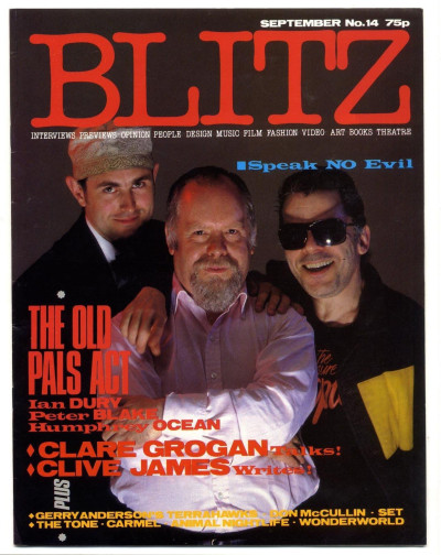 Blitz Magazine No 14 September 1984 Ian Dury Peter Blake Don McCullin interview Gerry Anderson