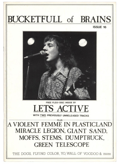 Bucketfull of Brains Magazine No 16 + Lets Active flexi Plasticland Violent Femmes Giant Sand