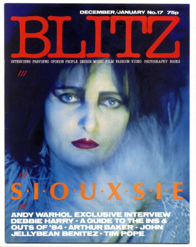 Blitz Magazine No 17 Dec 1984/Jan 1985 Siouxsie Sioux Andy Warhol interview Debbie Harry Tim Pope